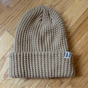 Free people movement cool down waffle beanie in beige tan